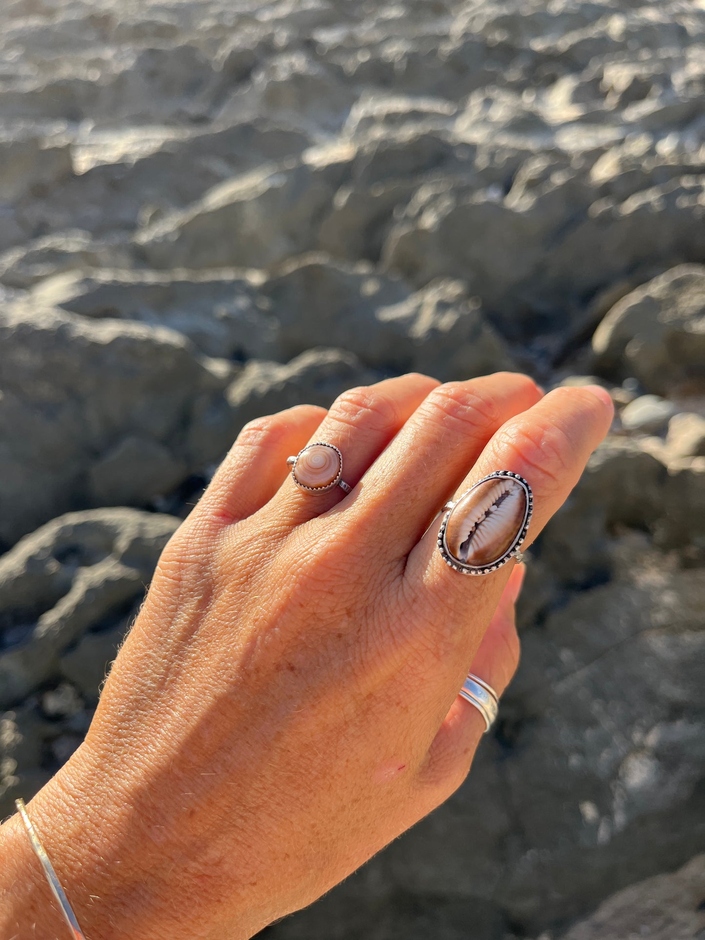 Hawaiian Cowrie Shell Ring RTS