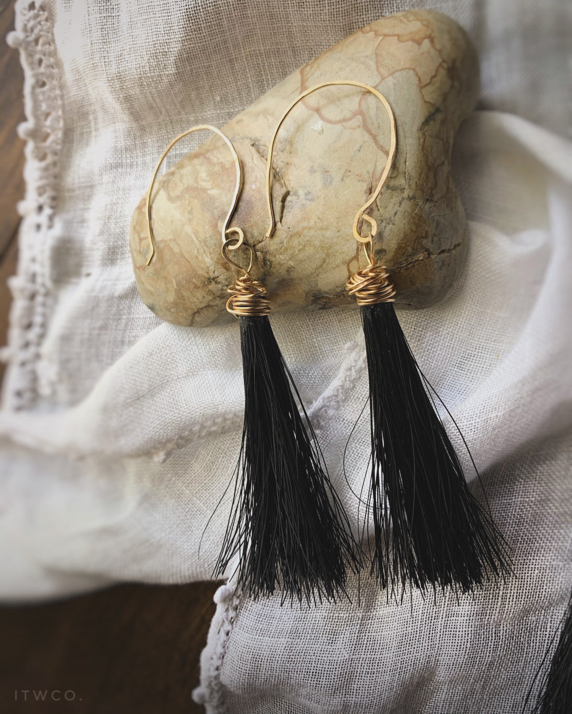 Horsehair Tassel Earrings